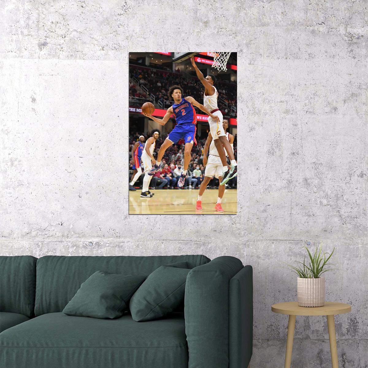 Cade Cunningham Basketball Player Poster Motivational Sports Print