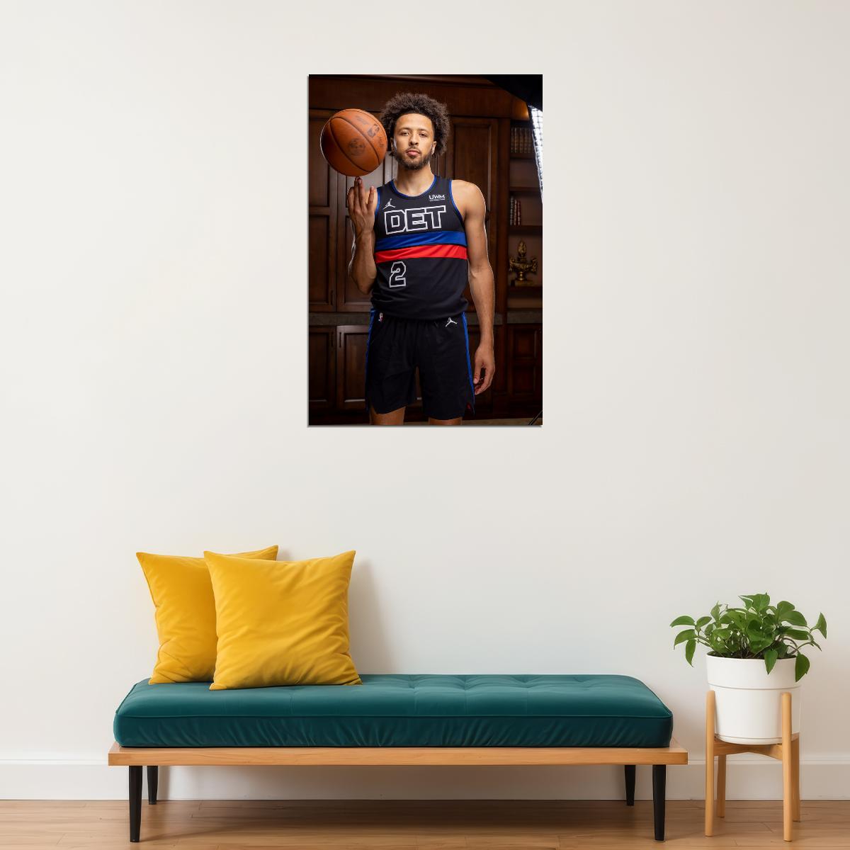 Cade Cunningham Basketball Player Poster Motivational Sports Print