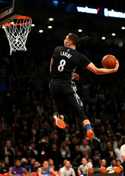 Zach LaVine Slam Dunk Contest Basketball Player Poster Motivational Sports Print