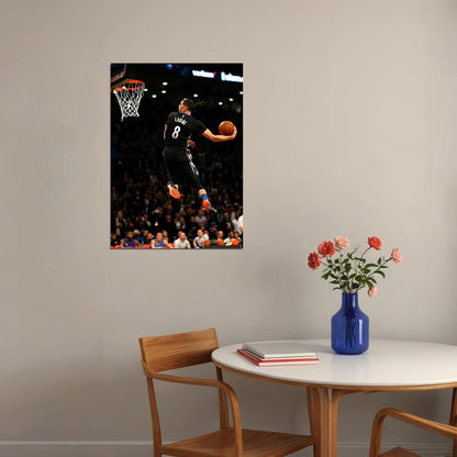 Zach LaVine Slam Dunk Contest Basketball Player Poster Motivational Sports Print