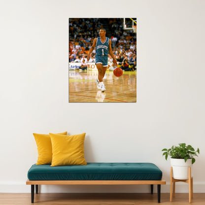 Muggsy Bogues Basketball Player Poster Motivational Sports Print Gift for Man