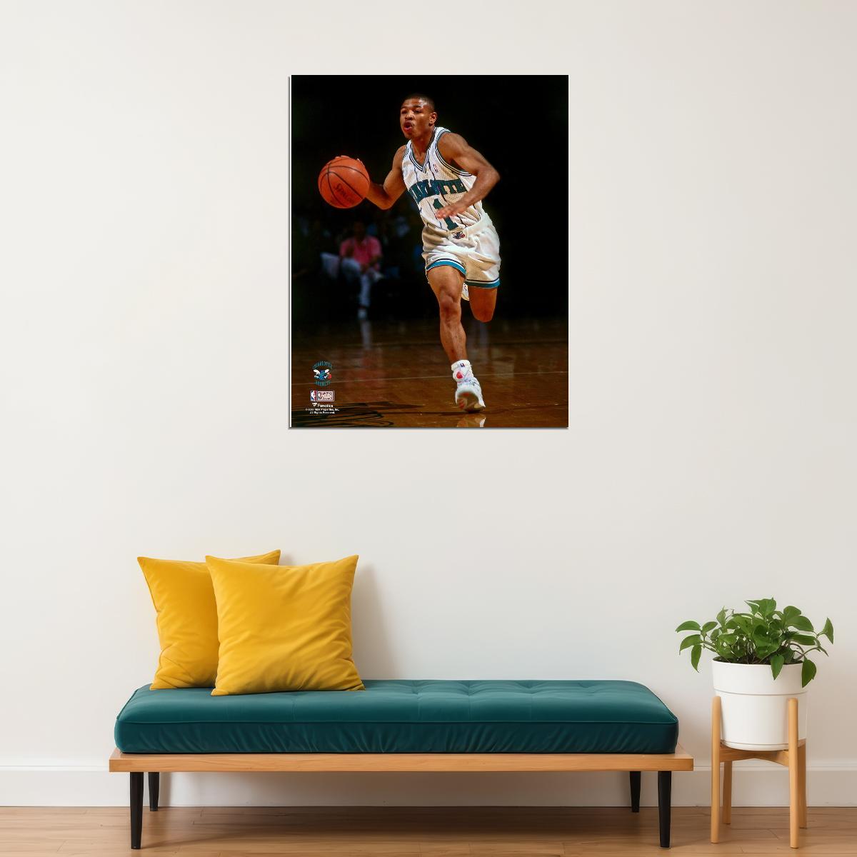 Muggsy Bogues Basketball Player Poster Motivational Sports Print Gift for Man