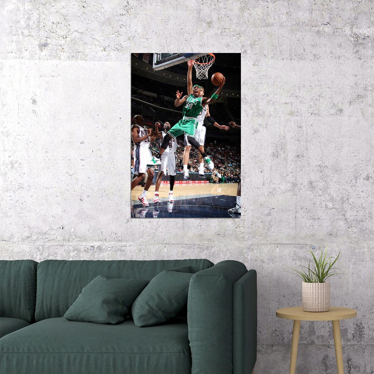 Paul Pierce Basketball Player Poster Motivational Sports Print Gift for Man