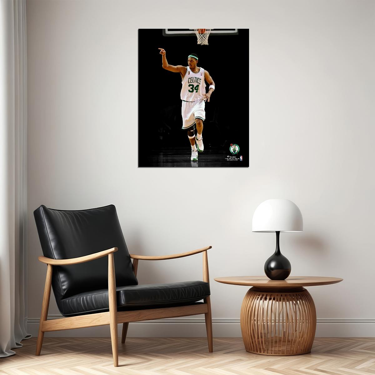 Paul Pierce Basketball Player Poster Motivational Sports Print Gift for Man