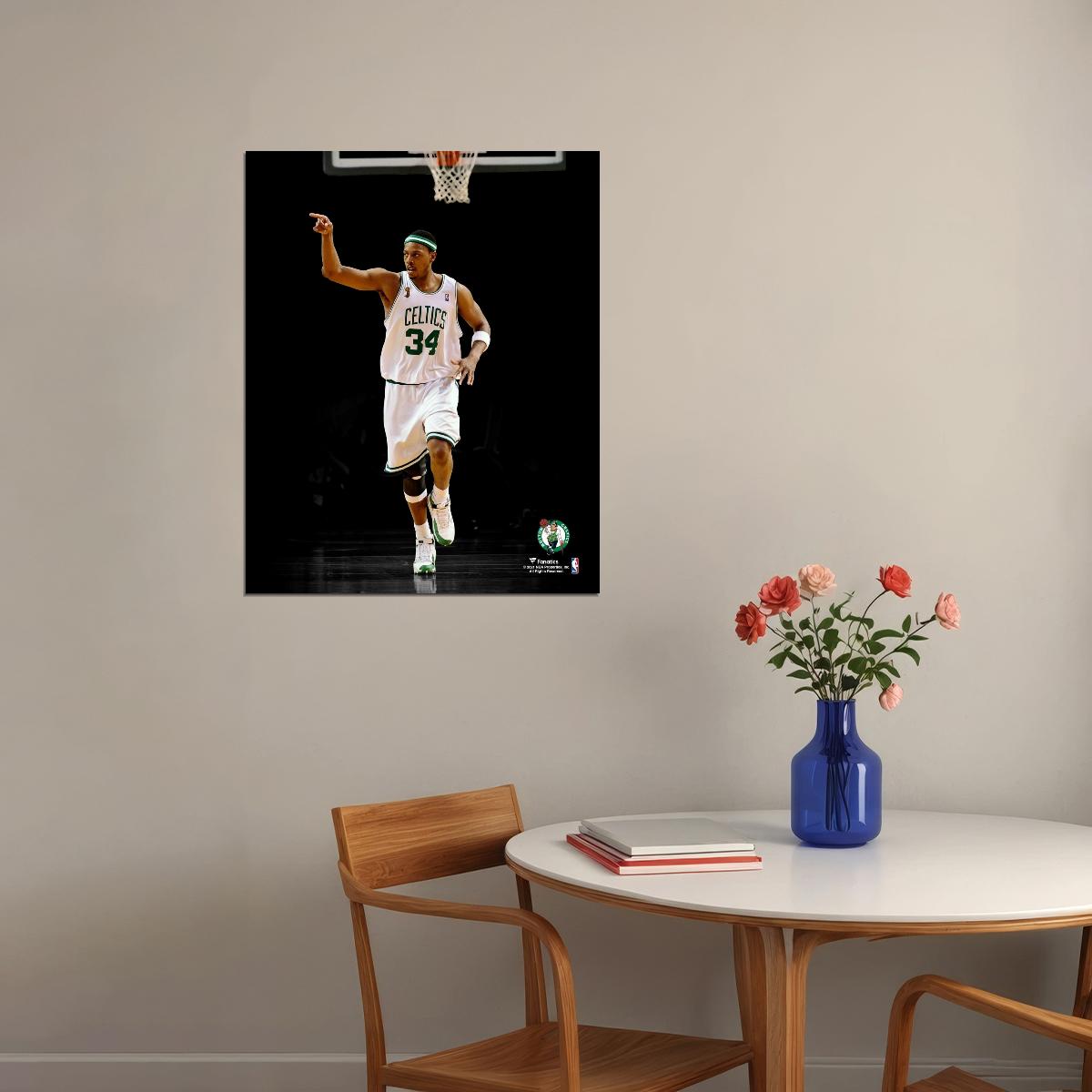 Paul Pierce Basketball Player Poster Motivational Sports Print Gift for Man