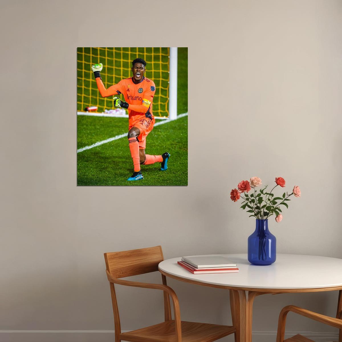 Andre Blake Philadelphia USA Soccer Poster Famous Football Superstar Motivational Sports Print