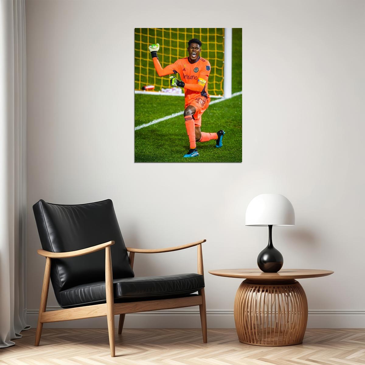 Andre Blake Philadelphia USA Soccer Poster Famous Football Superstar Motivational Sports Print