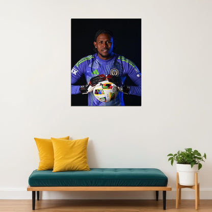 Andre Blake Philadelphia USA Soccer Poster Famous Football Superstar Motivational Sports Print