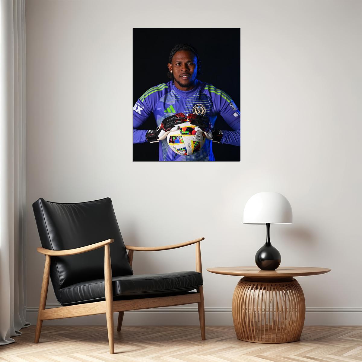 Andre Blake Philadelphia USA Soccer Poster Famous Football Superstar Motivational Sports Print