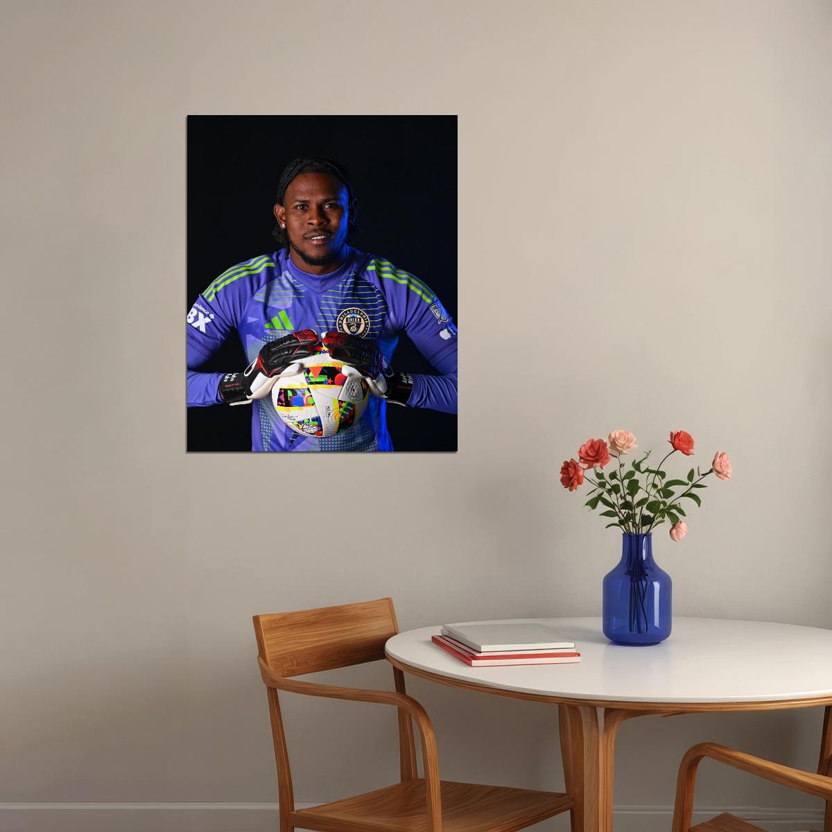 Andre Blake Philadelphia USA Soccer Poster Famous Football Superstar Motivational Sports Print