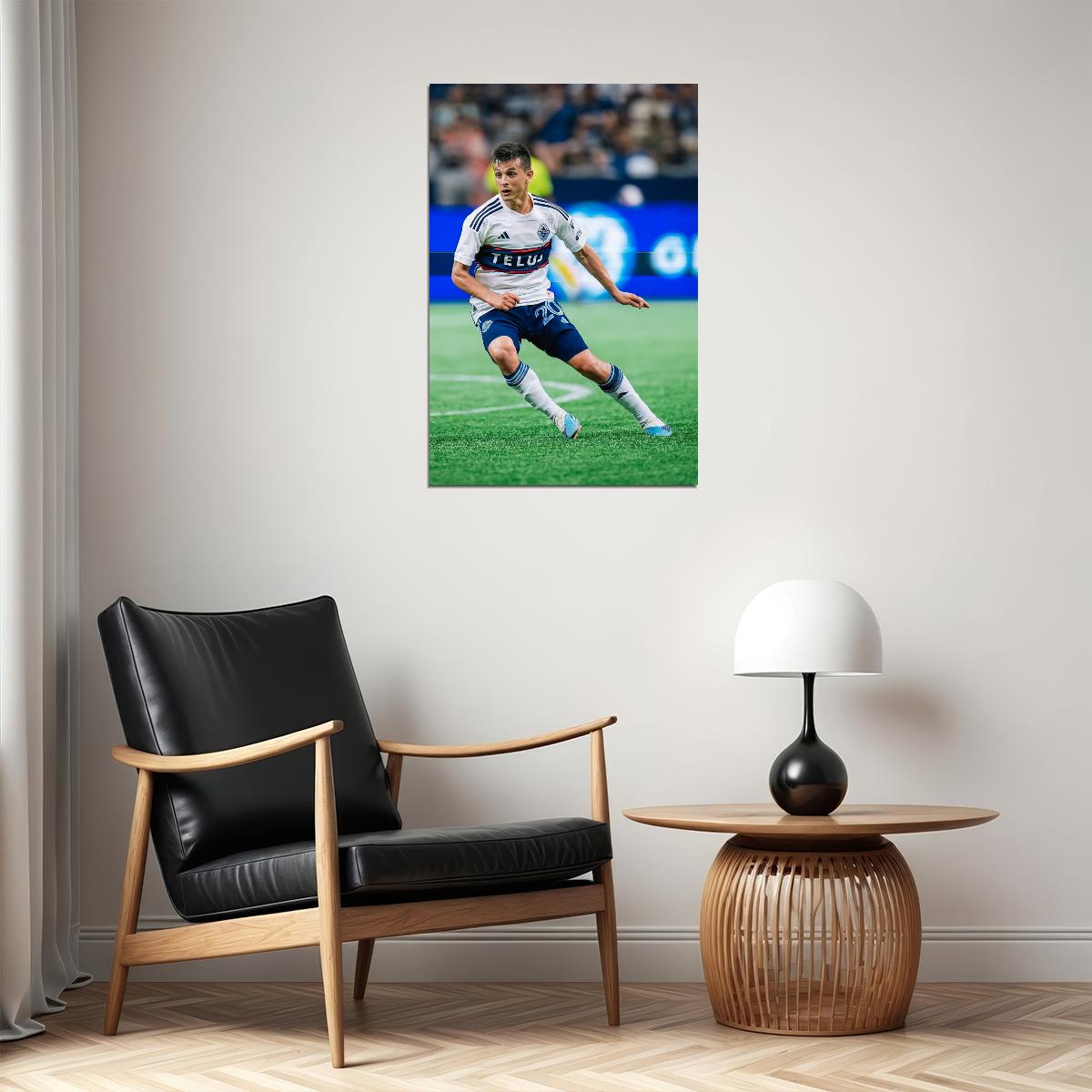 Andres Cubas USA Soccer Poster Famous Football Superstar Motivational Sports Print