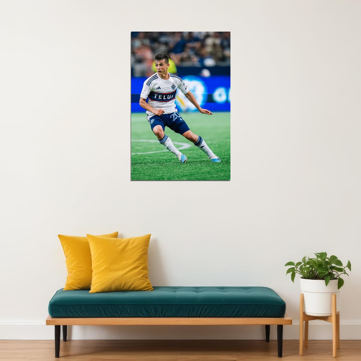 Andres Cubas USA Soccer Poster Famous Football Superstar Motivational Sports Print