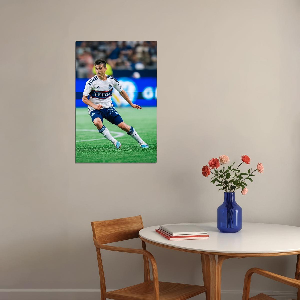 Andres Cubas USA Soccer Poster Famous Football Superstar Motivational Sports Print