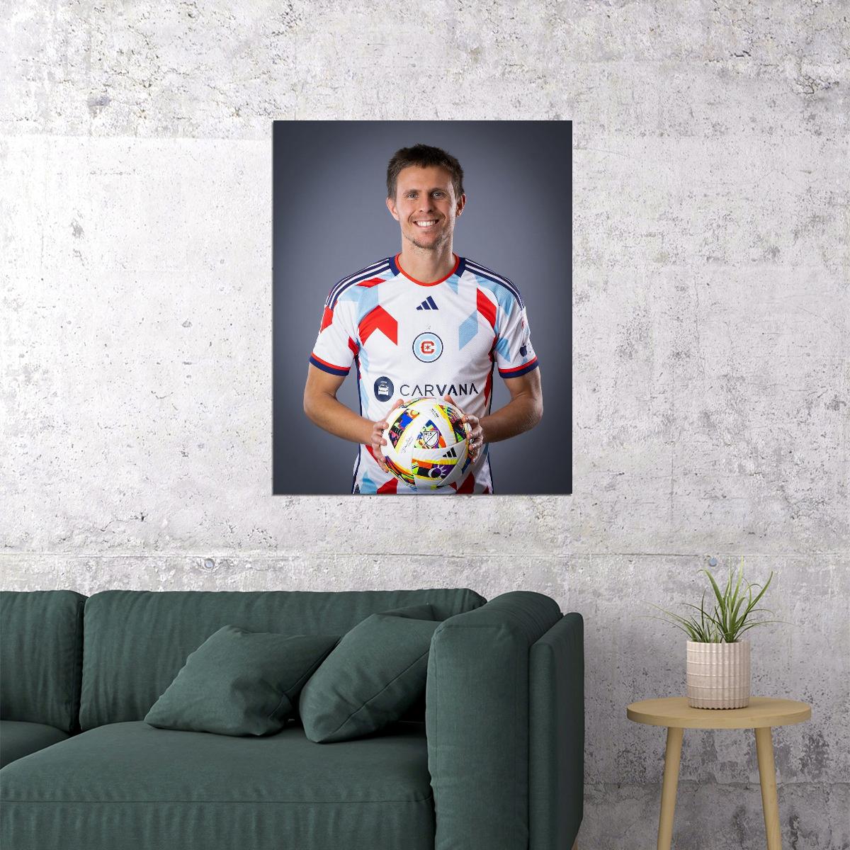 Arnaud Souquet USA Soccer Poster Famous Football Superstar Motivational Sports Print