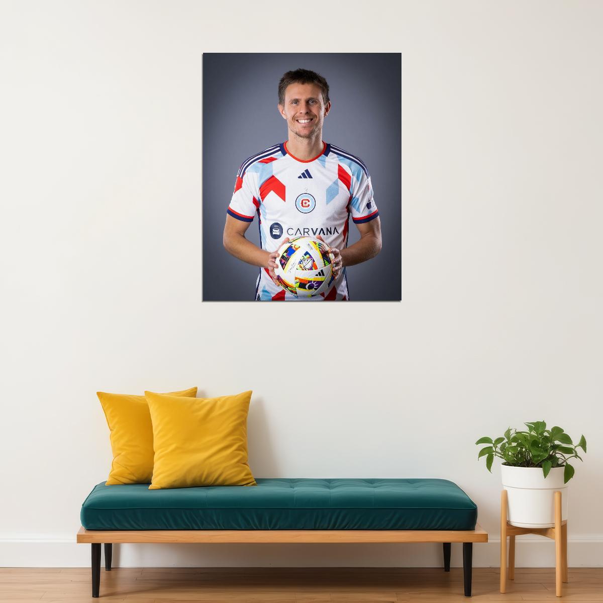 Arnaud Souquet USA Soccer Poster Famous Football Superstar Motivational Sports Print