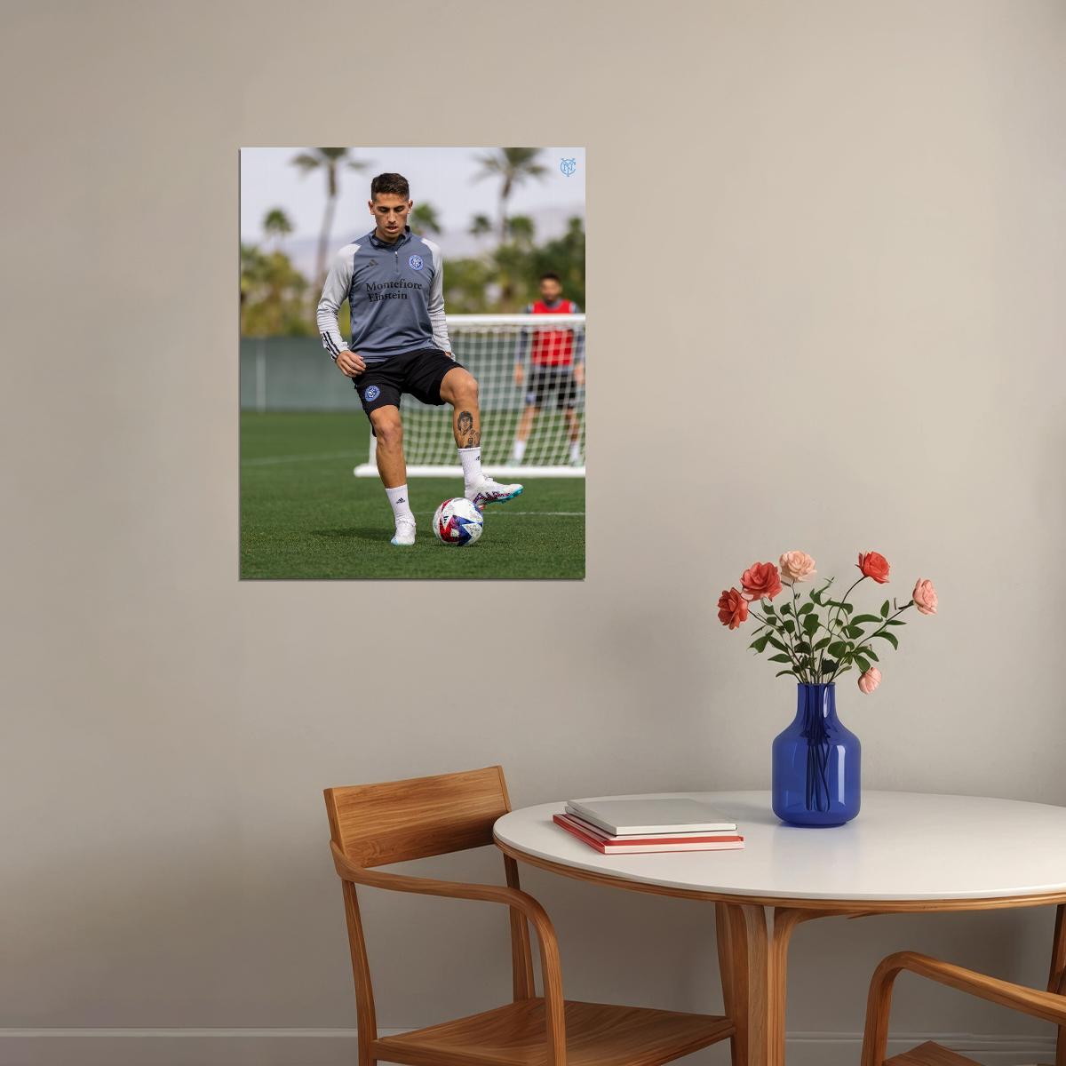 Braian Cufre USA Soccer Poster Famous Football Superstar Motivational Sports Print