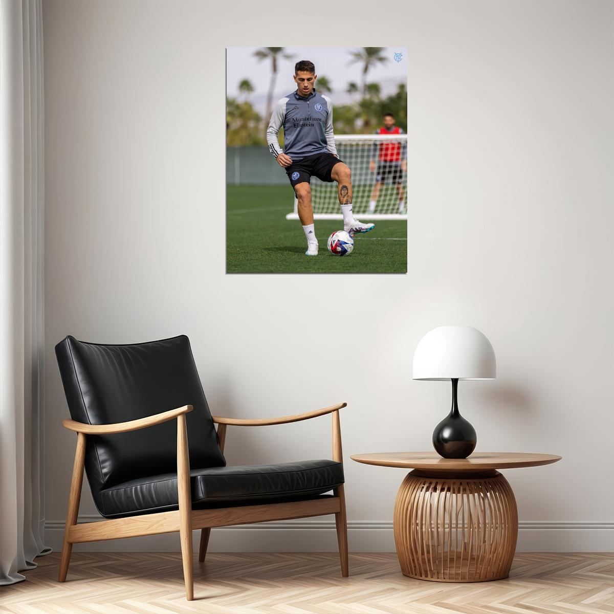 Braian Cufre USA Soccer Poster Famous Football Superstar Motivational Sports Print