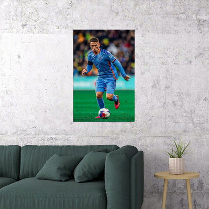 Braian Cufre USA Soccer Poster Famous Football Superstar Motivational Sports Print