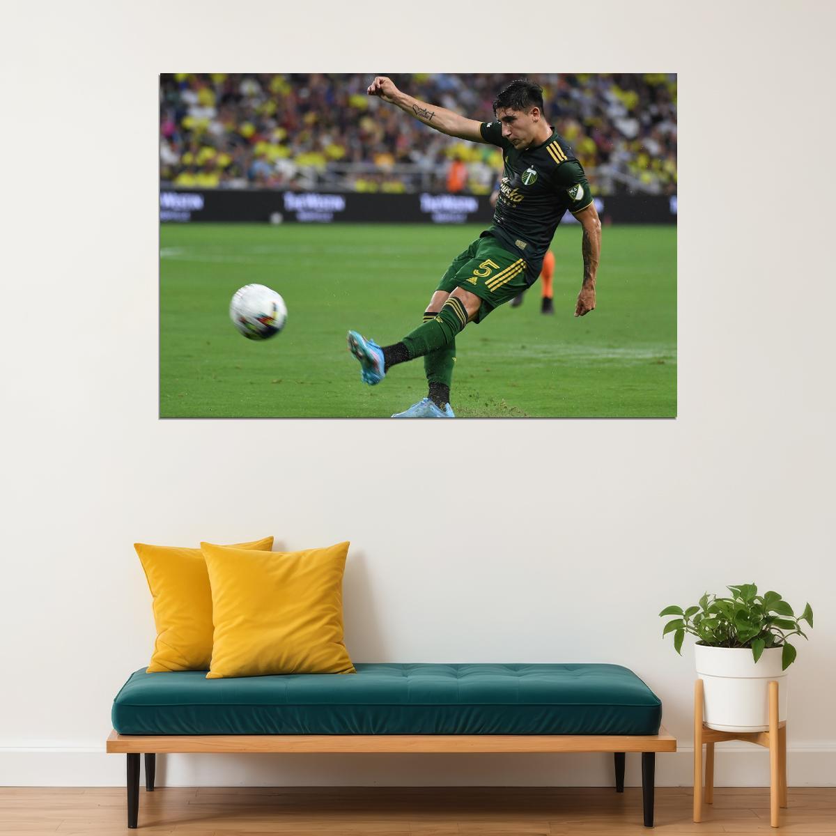 Claudio Bravo USA Soccer Poster Famous Football Superstar Motivational Sports Print