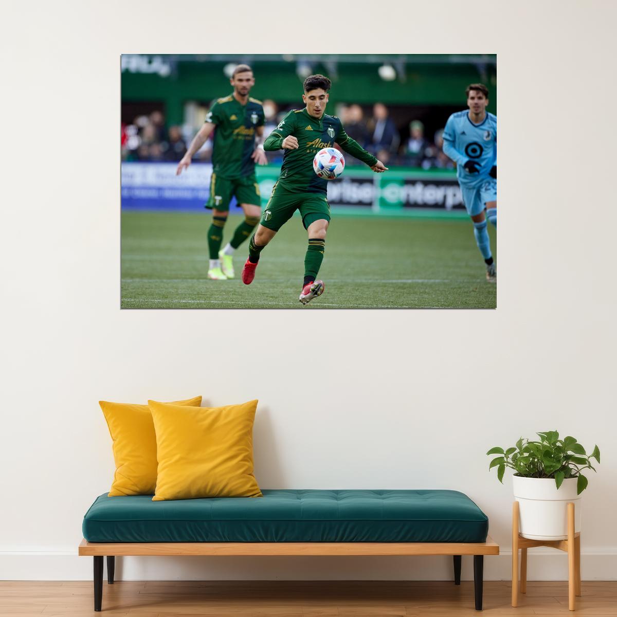 Claudio Bravo USA Soccer Poster Famous Football Superstar Motivational Sports Print