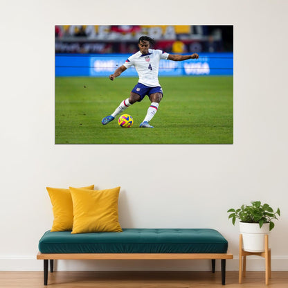 DeJuan Jones USA Soccer Poster Famous Football Superstar Motivational Sports Print