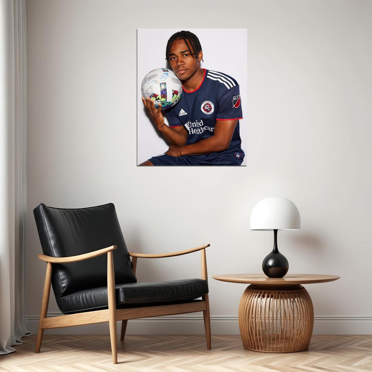 DeJuan Jones USA Soccer Poster Famous Football Superstar Motivational Sports Print