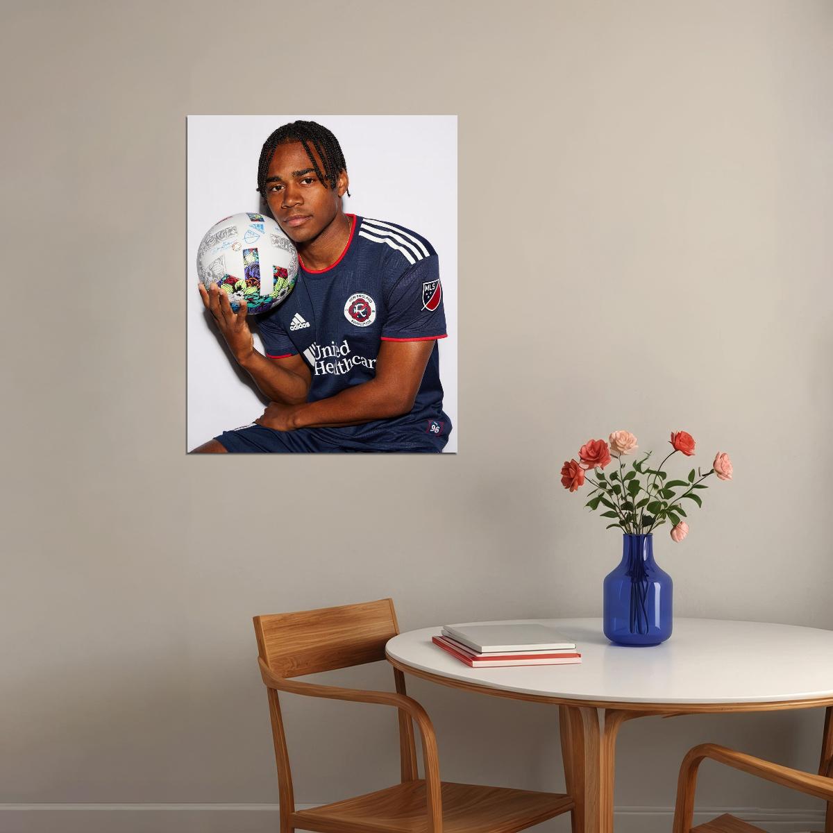 DeJuan Jones USA Soccer Poster Famous Football Superstar Motivational Sports Print