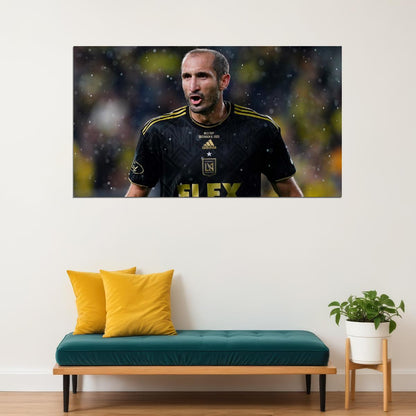 Giorgio Chiellini USA Soccer Poster Famous Football Superstar Motivational Sports Print