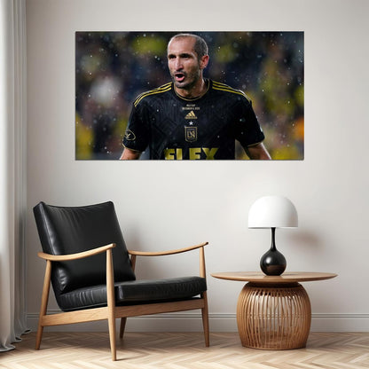 Giorgio Chiellini USA Soccer Poster Famous Football Superstar Motivational Sports Print