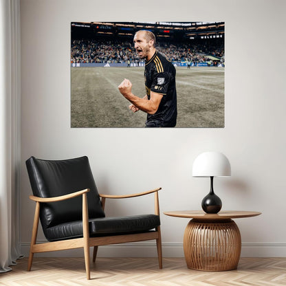 Giorgio Chiellini USA Soccer Poster Famous Football Superstar Motivational Sports Print