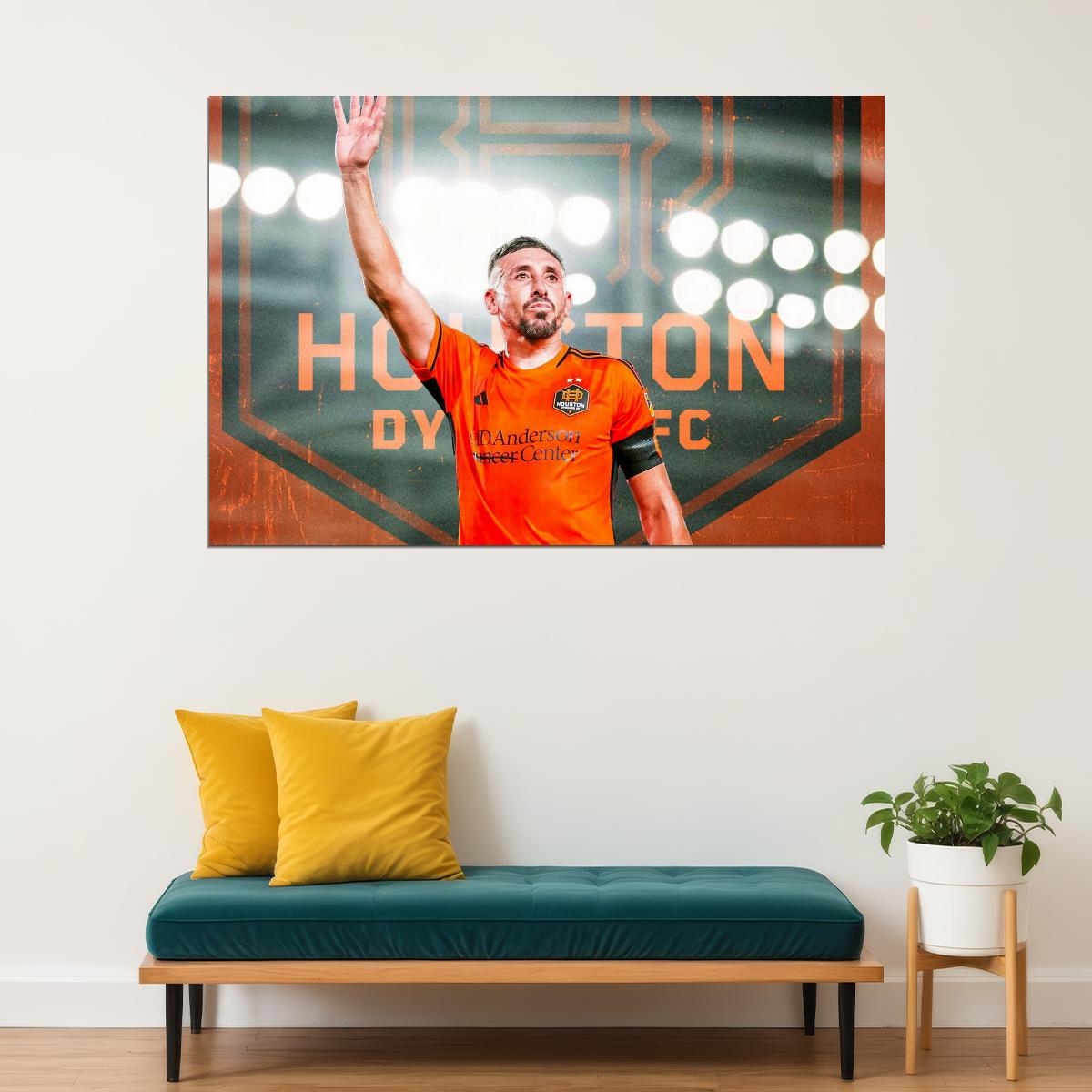 Hector Herrera USA Soccer Poster Famous Football Superstar Motivational Sports Print