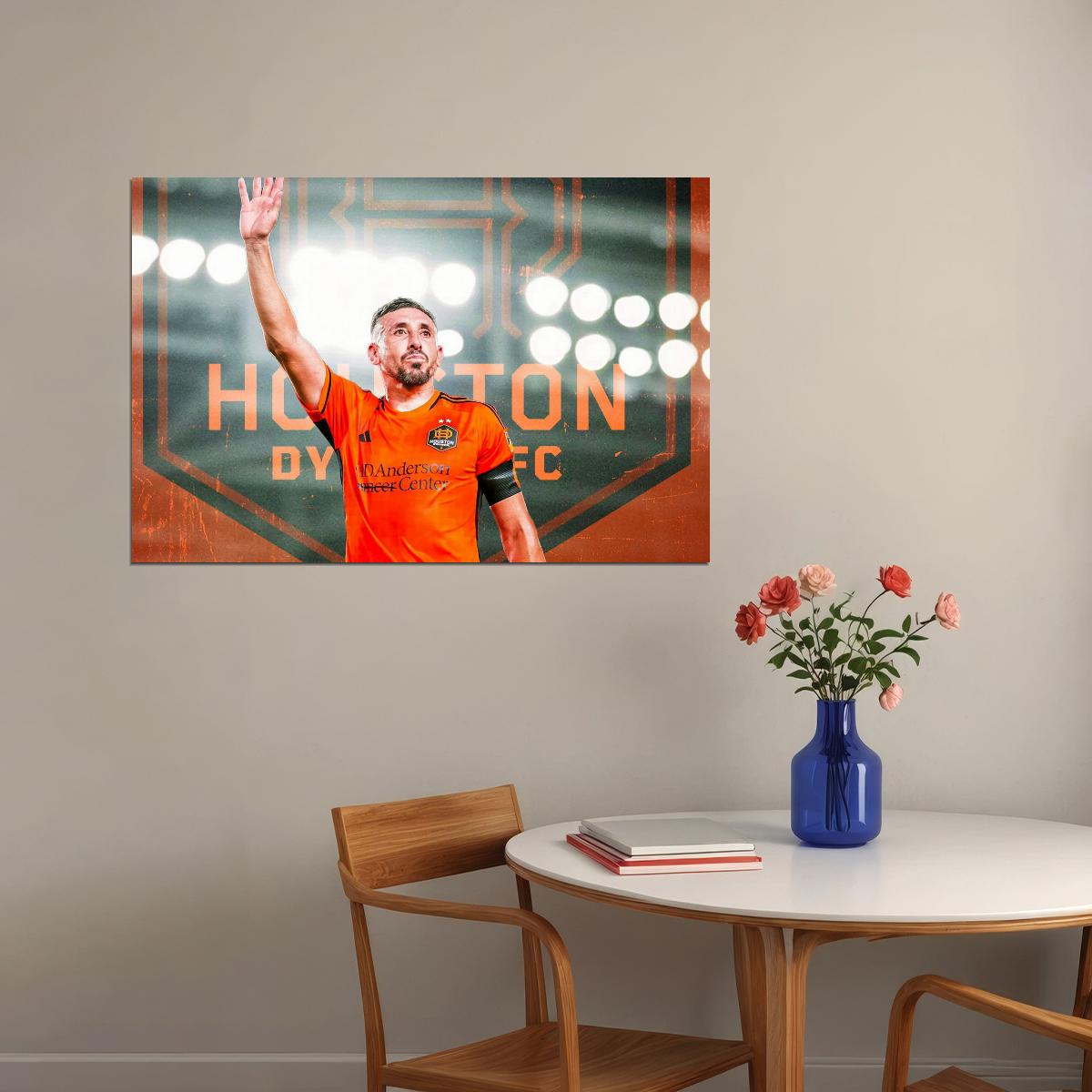 Hector Herrera USA Soccer Poster Famous Football Superstar Motivational Sports Print