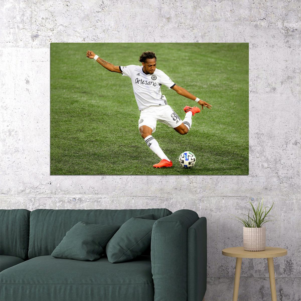 Jose Martinez USA Soccer Poster Famous Football Superstar Motivational Sports Print