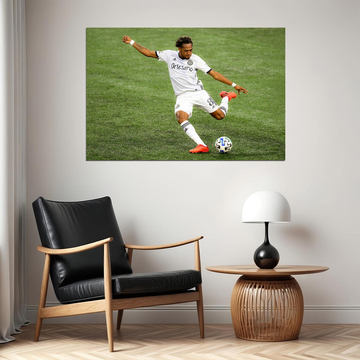 Jose Martinez USA Soccer Poster Famous Football Superstar Motivational Sports Print