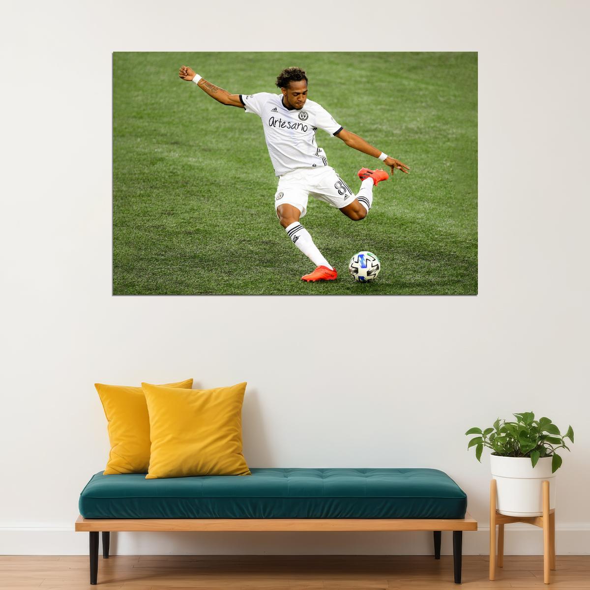 Jose Martinez USA Soccer Poster Famous Football Superstar Motivational Sports Print