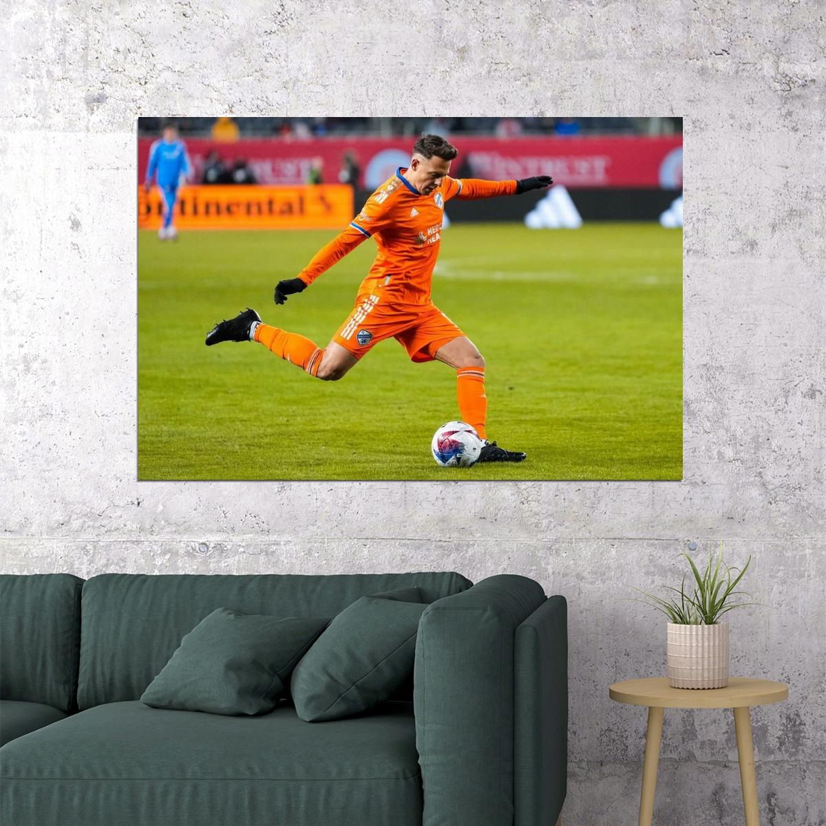 Santiago Arias USA Soccer Poster Famous Football Superstar Motivational Sports Print