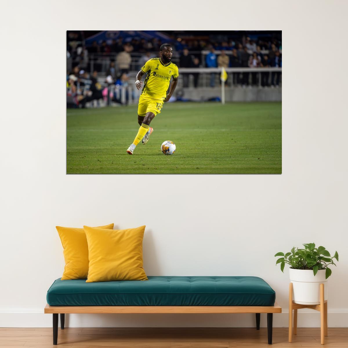 Shaq Moore Nashville USA Soccer Poster Famous Football Superstar Motivational Sports Print