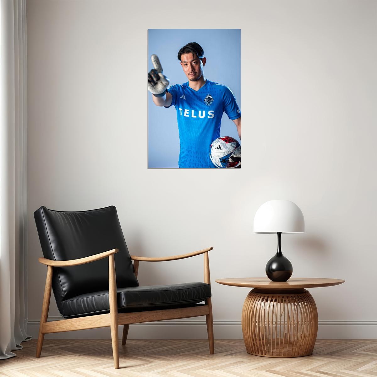 Yohei Takaoka Vancouver USA Soccer Poster Famous Football Superstar Motivational Sports Print