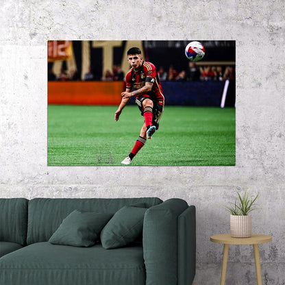 Thiago Almada USA Soccer Poster Famous Football Superstar Motivational Sports Print