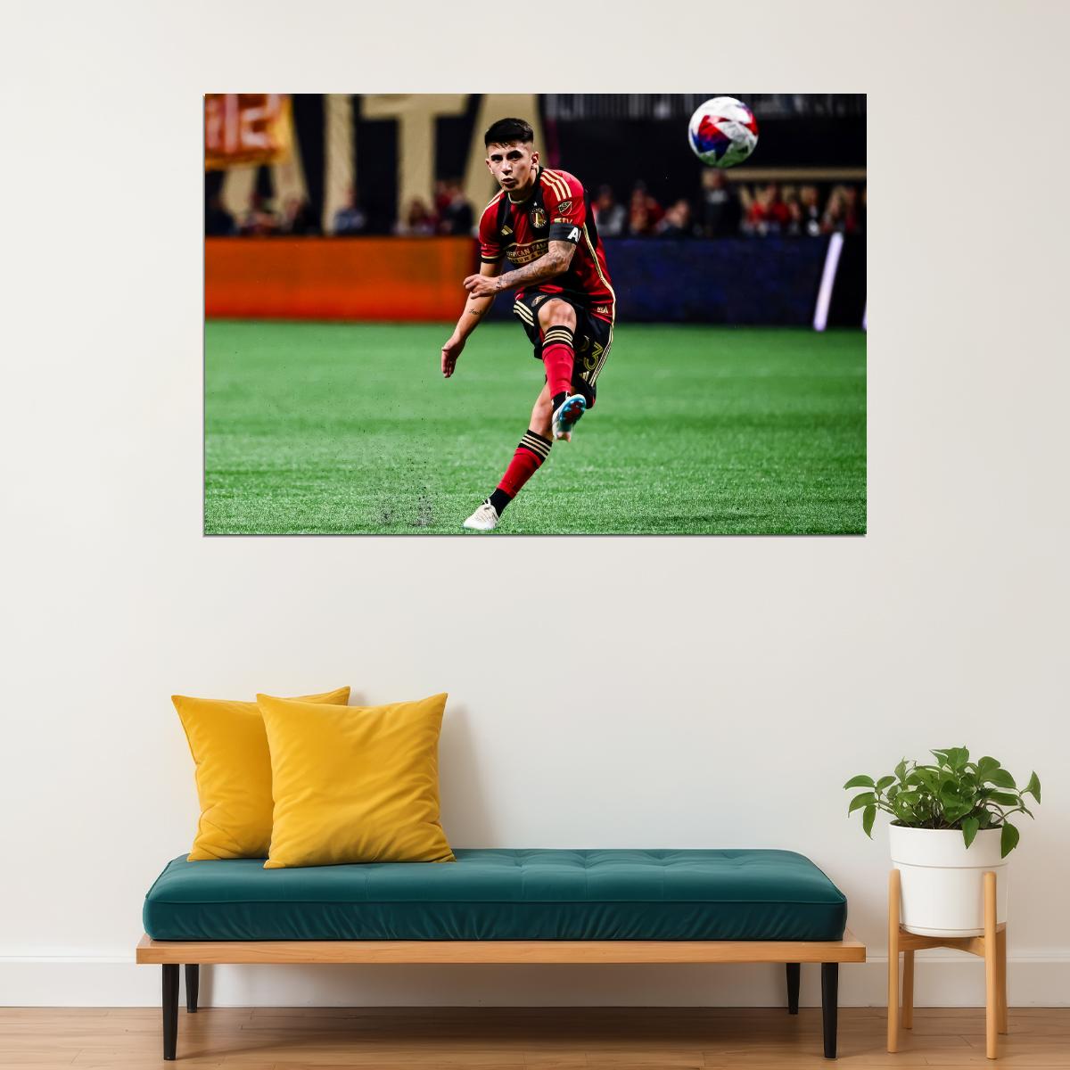 Thiago Almada USA Soccer Poster Famous Football Superstar Motivational Sports Print