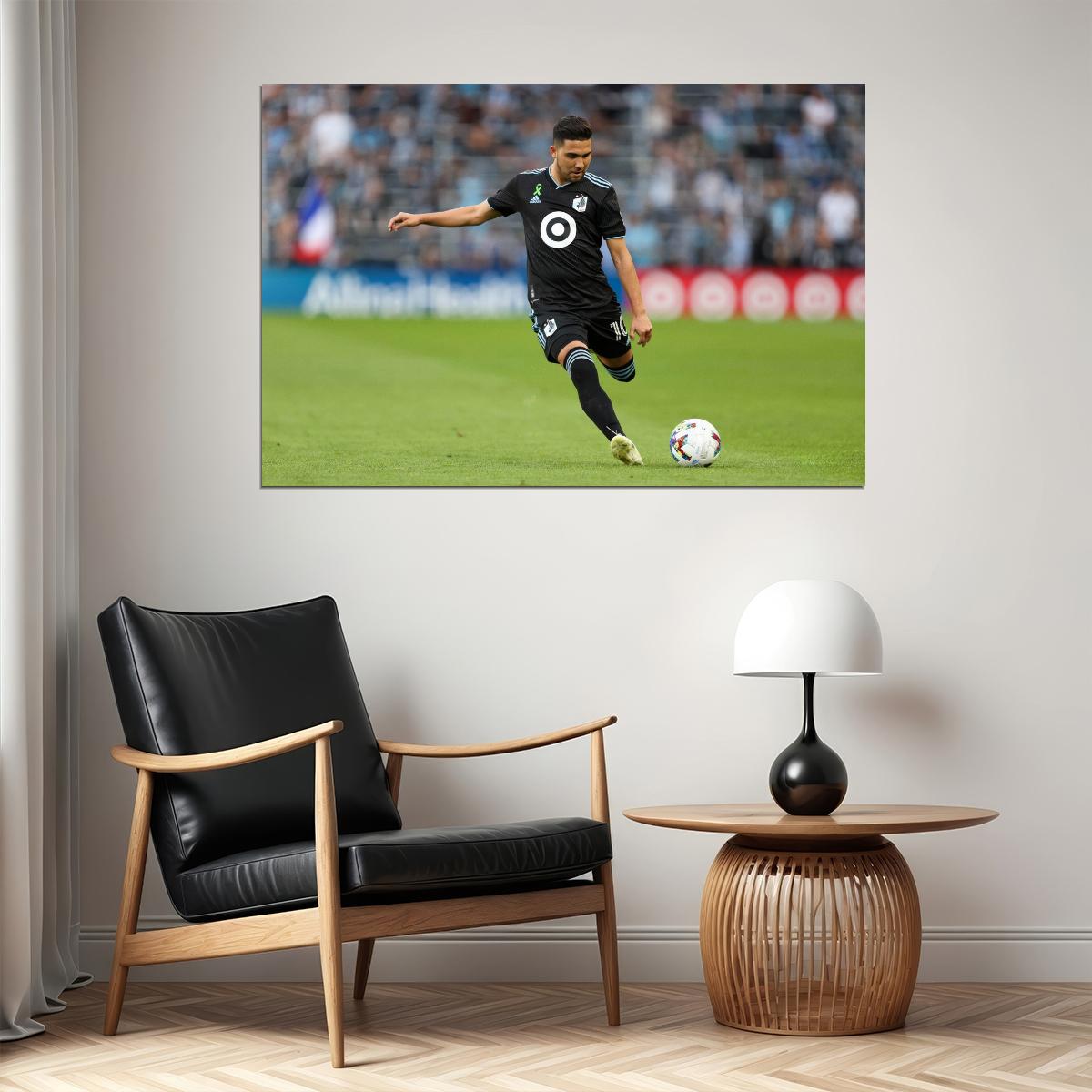 Emanuel Reynoso USA Soccer Poster Famous Football Superstar Motivational Sports Print