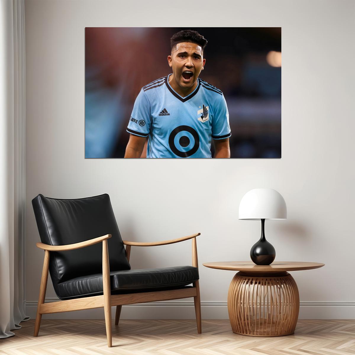 Emanuel Reynoso USA Soccer Poster Famous Football Superstar Motivational Sports Print