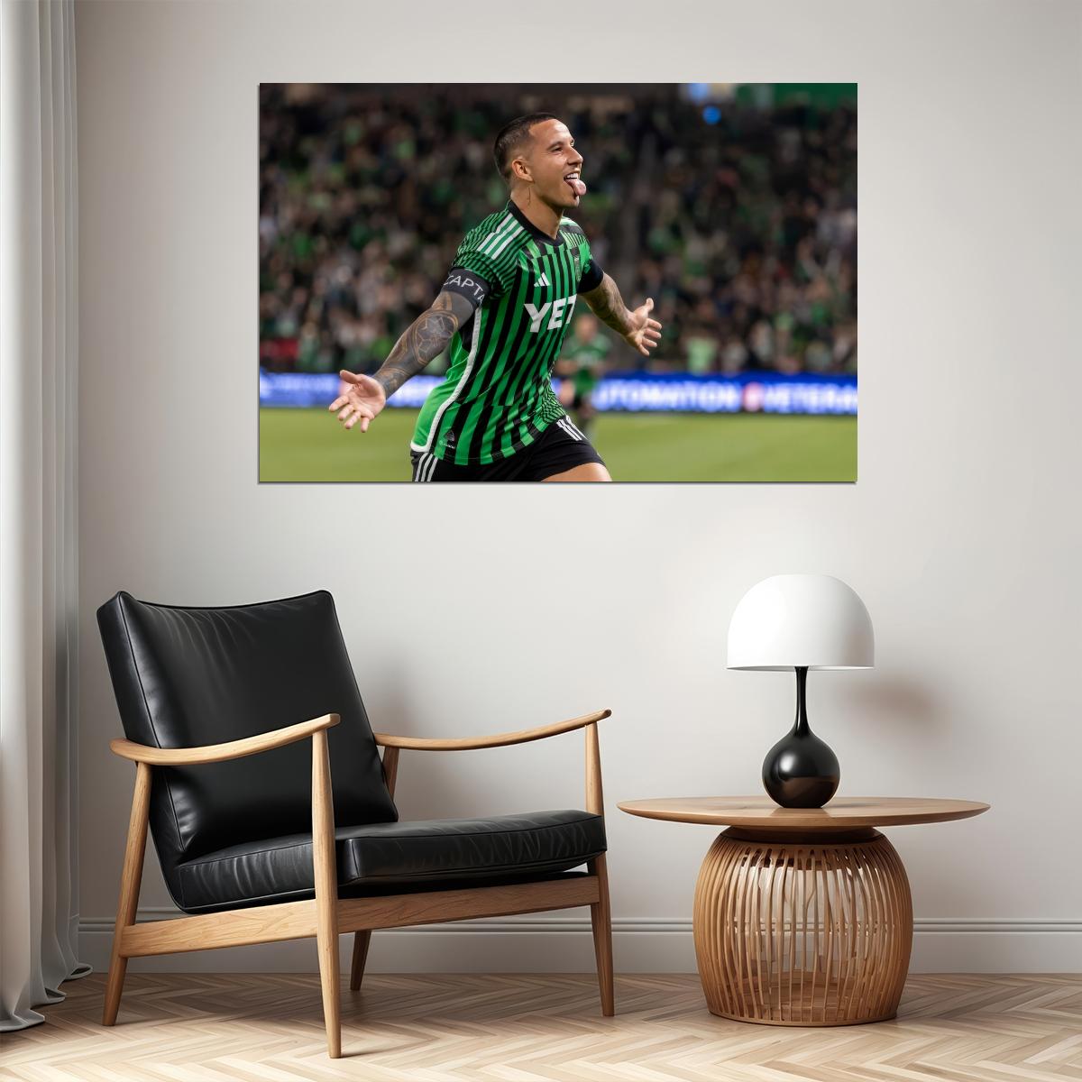 Sebastian Driussi USA Soccer Poster Famous Football Superstar Motivational Sports Print