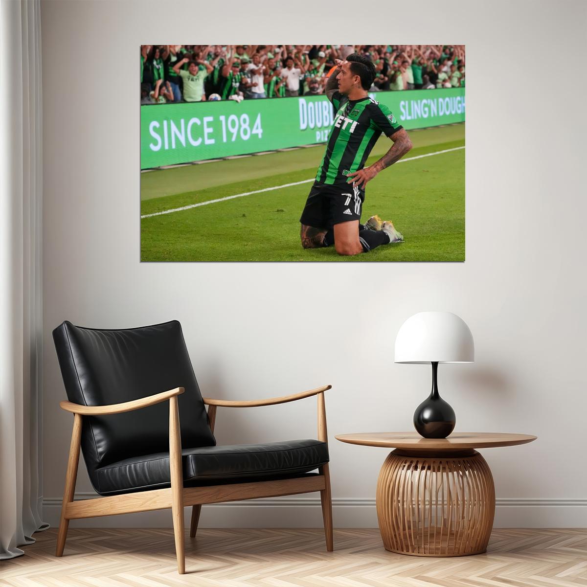 Sebastian Driussi USA Soccer Poster Famous Football Superstar Motivational Sports Print