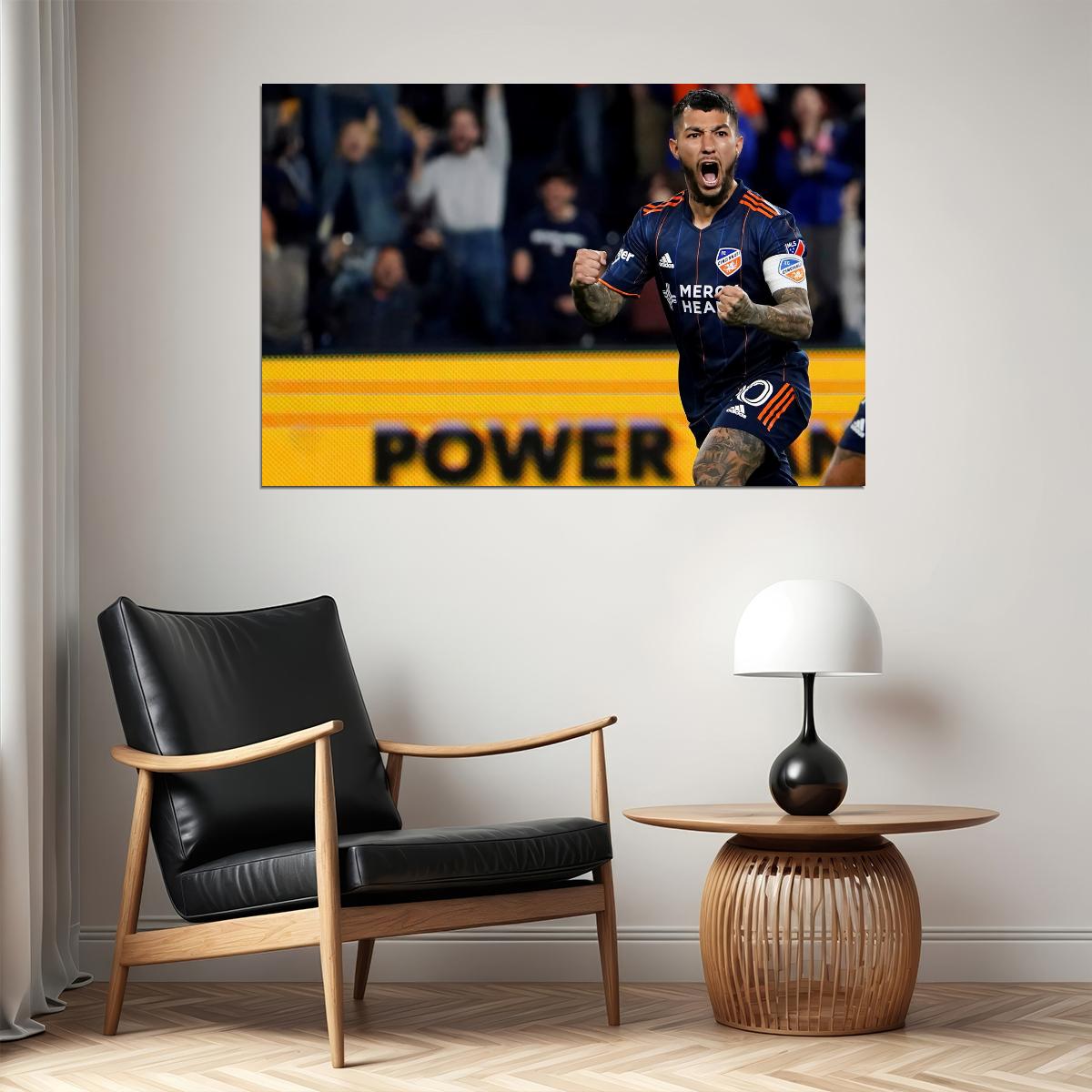 Luciano Acosta USA Soccer Poster Famous Football Superstar Motivational Sports Print