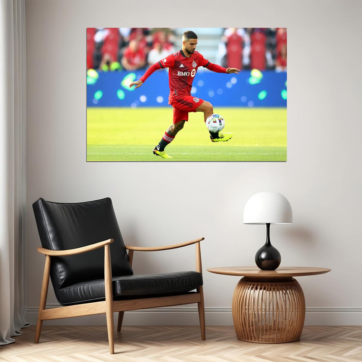 Lorenzo Insigne USA Soccer Poster Famous Football Superstar Motivational Sports Print