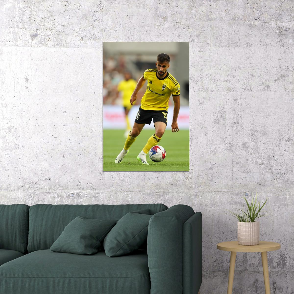 Diego Rossi USA Soccer Poster Famous Football Superstar Motivational Sports Print