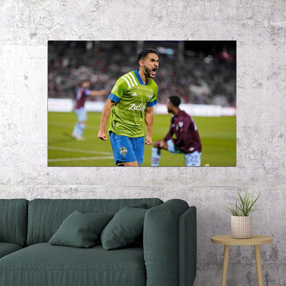 Cristian Roldan USA Soccer Poster Famous Football Superstar Motivational Sports Print