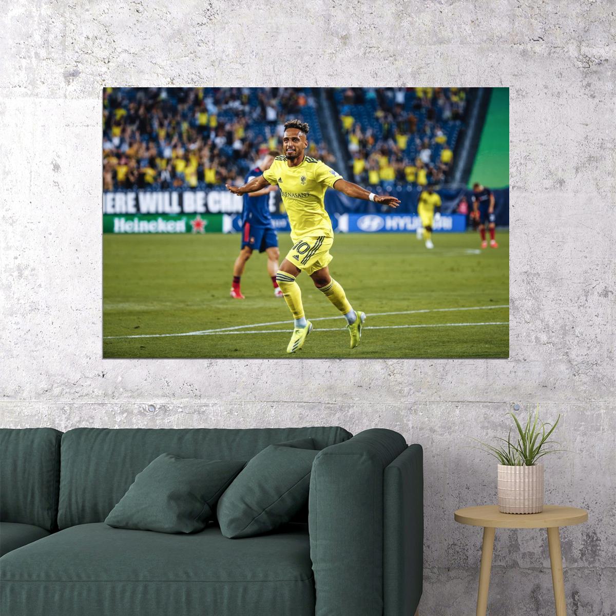 Hany Mukhtar USA Soccer Poster Famous Football Superstar Motivational Sports Print