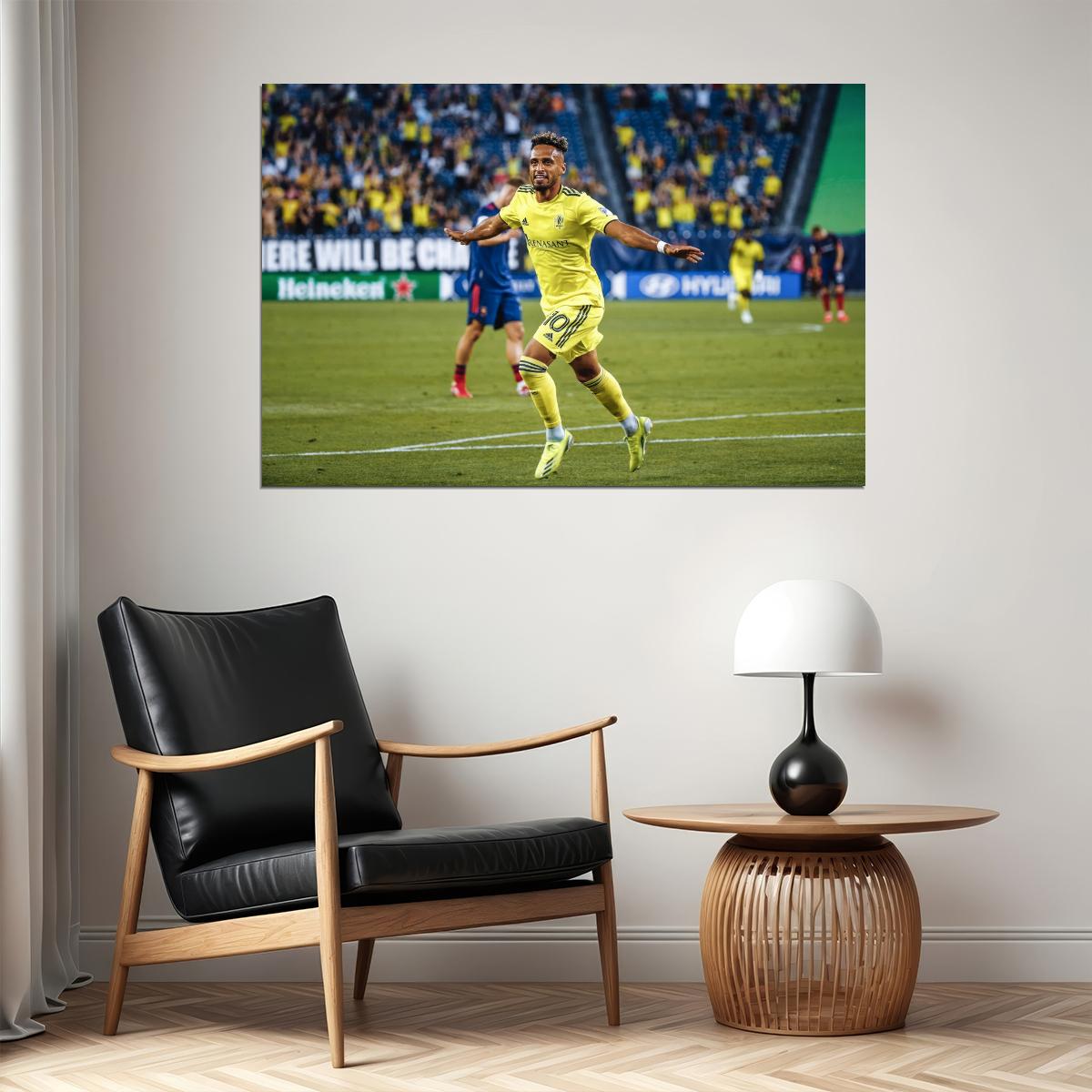 Hany Mukhtar USA Soccer Poster Famous Football Superstar Motivational Sports Print